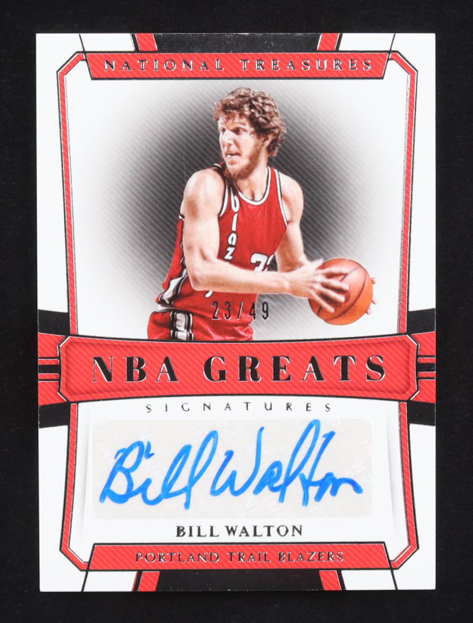 Bill Walton 2018-19 Panini National Treasures NBA Greats Signatures #15 #23/49 at PristineAuction.com Bill Walton 2018-19 Panini National Treasures NBA Greats Signatures #15 #23/49 at PristineAuction.com