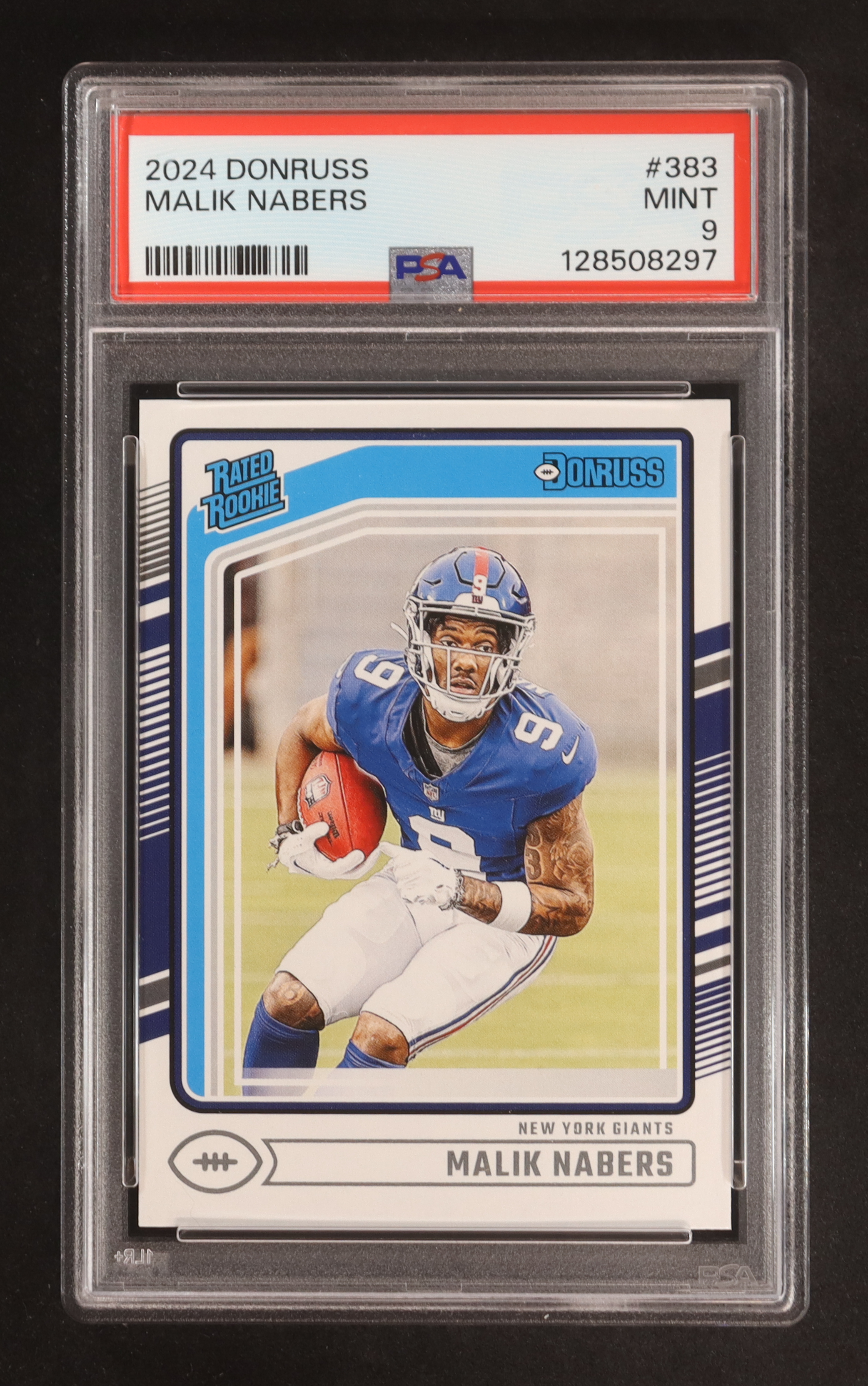 Malik Nabers 2024 Donruss #383 RR RC (PSA 9) at PristineAuction.com Malik Nabers 2024 Donruss #383 RR RC (PSA 9) at PristineAuction.com