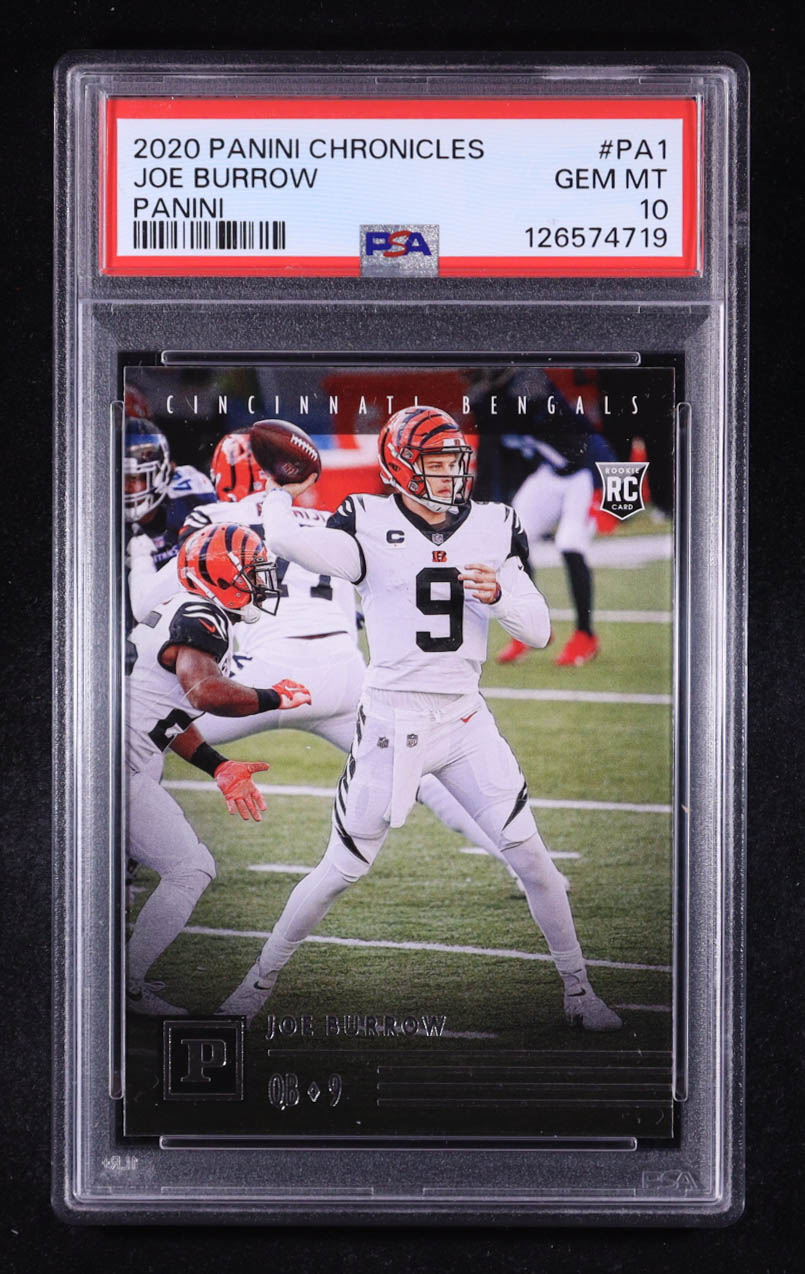 Joe Burrow 2020 Panini #1 RC (PSA 10) at PristineAuction.com Joe Burrow 2020 Panini #1 RC (PSA 10) at PristineAuction.com