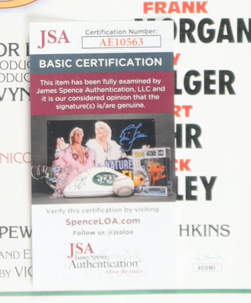 "The Wizard of Oz" 16x24 Poster Cast-Signed by (4) with Mickey Carroll, Jerry Maren, Karl Slover, & Donna Stewart Hardway with Multiple Inscriptions (JSA) at PristineAuction.com "The Wizard of Oz" 16x24 Poster Cast-Signed by (4) with Mickey Carroll, Jerry Maren, Karl Slover, & Donna Stewart Hardway with Multiple Inscriptions (JSA) at PristineAuction.com