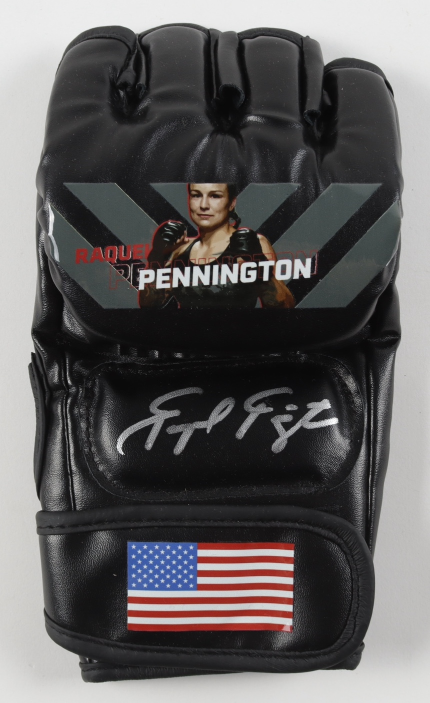 Raquel Pennington Signed Custom USA MMA Fight Glove (Beckett) at PristineAuction.com Raquel Pennington Signed Custom USA MMA Fight Glove (Beckett) at PristineAuction.com