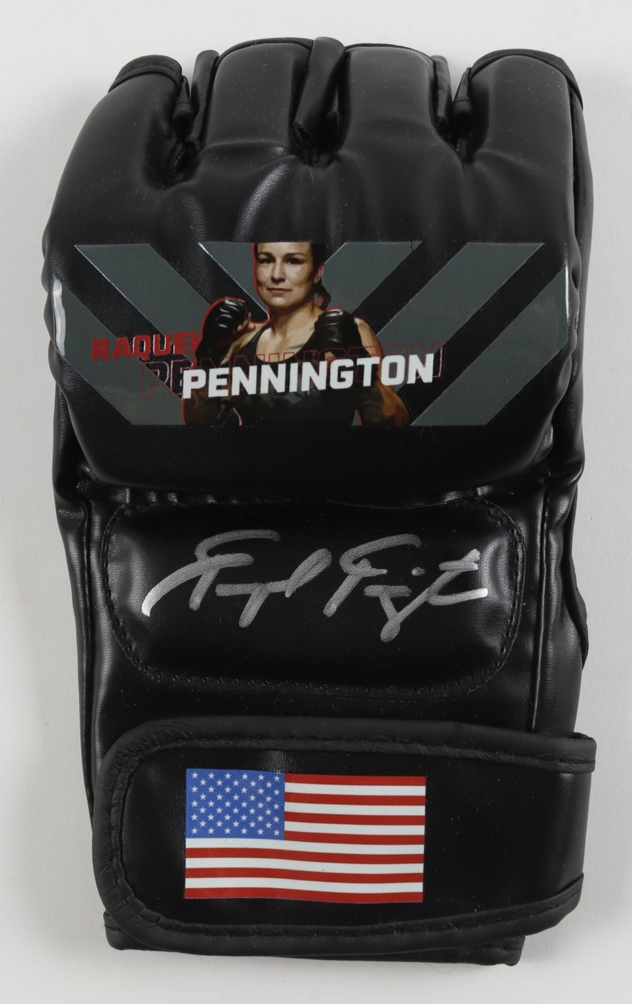 Raquel Pennington Signed Custom USA MMA Fight Glove (Beckett) at PristineAuction.com Raquel Pennington Signed Custom USA MMA Fight Glove (Beckett) at PristineAuction.com