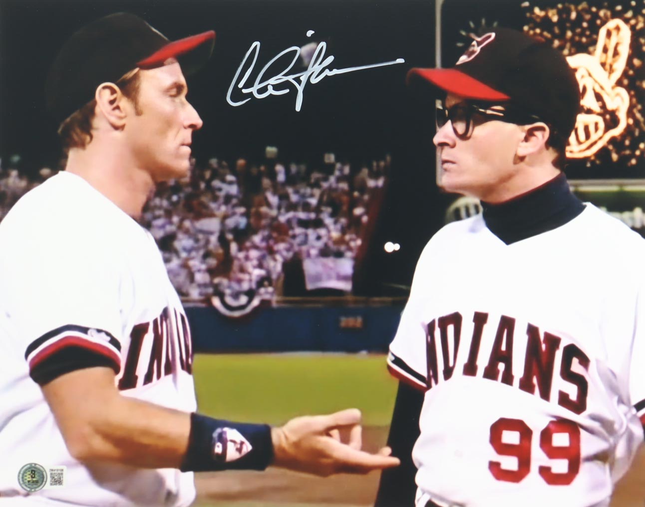 Charlie Sheen Signed "Major League" 11x14 Photo (Beckett) at PristineAuction.com Charlie Sheen Signed "Major League" 11x14 Photo (Beckett) at PristineAuction.com