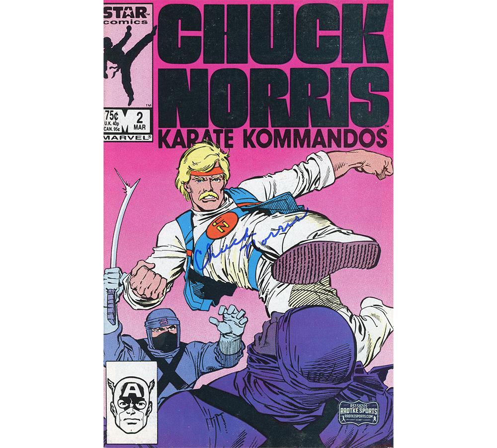 Chuck Norris Signed "Karate Kommandos" Marvel Comic Book (Radtke) at PristineAuction.com Chuck Norris Signed "Karate Kommandos" Marvel Comic Book (Radtke) at PristineAuction.com