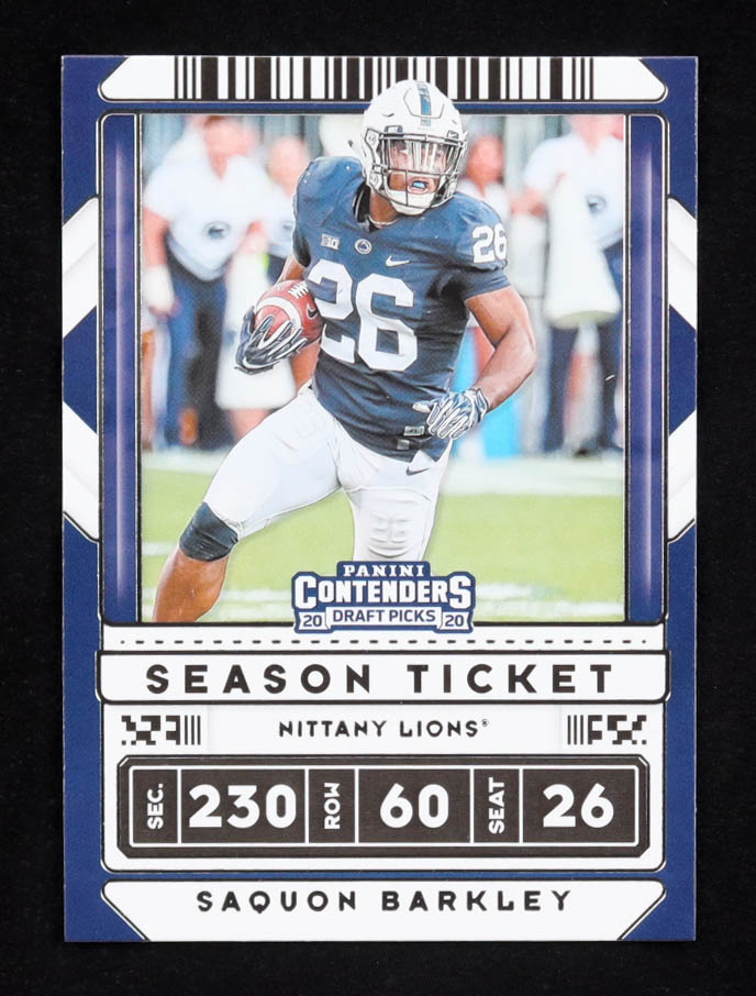 Saquon Barkley 2020 Panini Contenders Draft Picks #90 at PristineAuction.com Saquon Barkley 2020 Panini Contenders Draft Picks #90 at PristineAuction.com