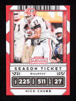 Nick Chubb 2020 Panini Contenders Draft Picks #76 at PristineAuction.com
