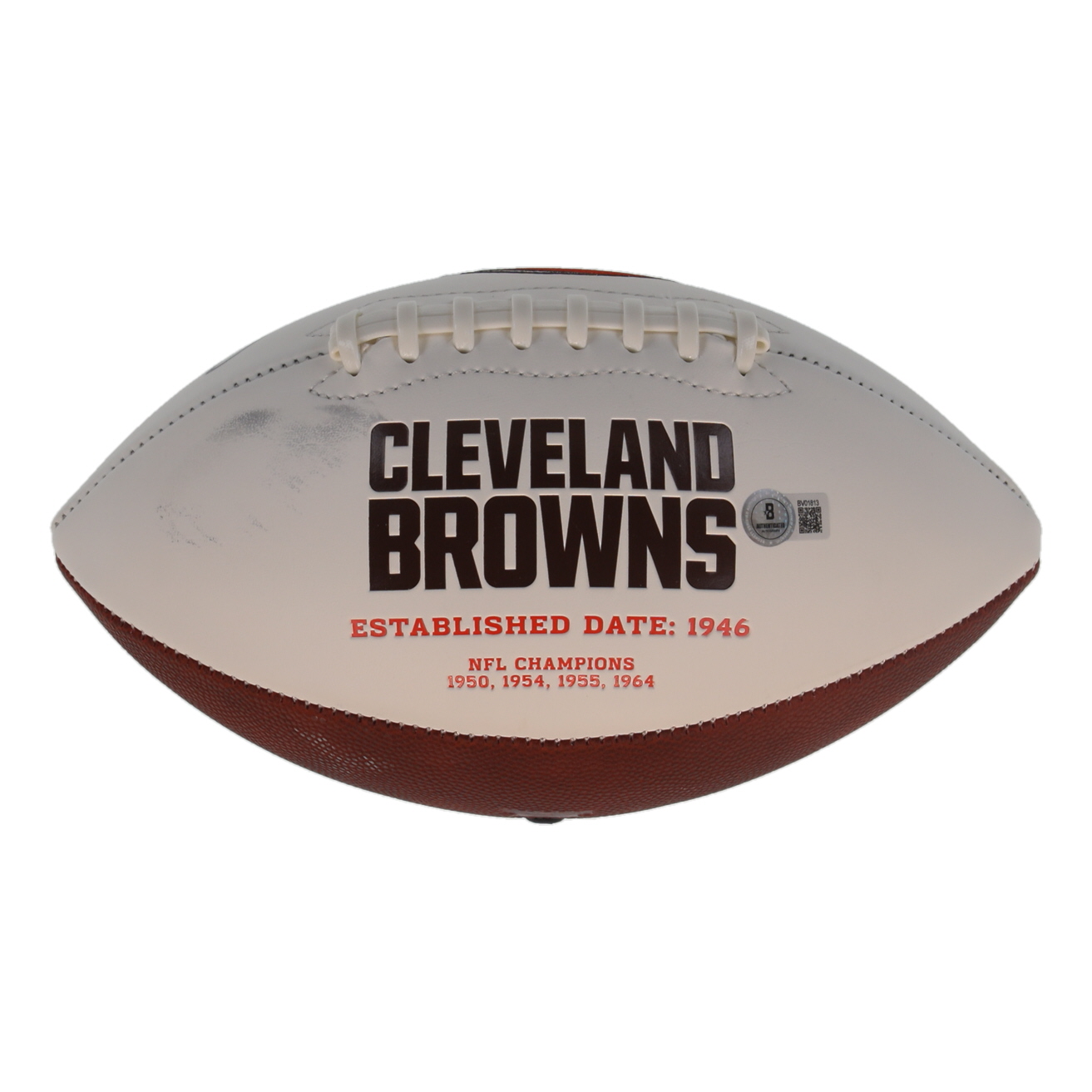 Denzel Ward Signed Browns Logo Football (Beckett) at PristineAuction.com Denzel Ward Signed Browns Logo Football (Beckett) at PristineAuction.com