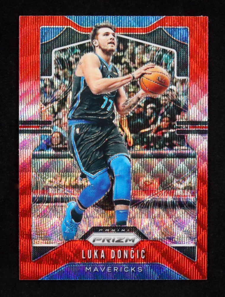 Luka Doncic 2019-20 Panini Prizm Prizms Ruby Wave #75