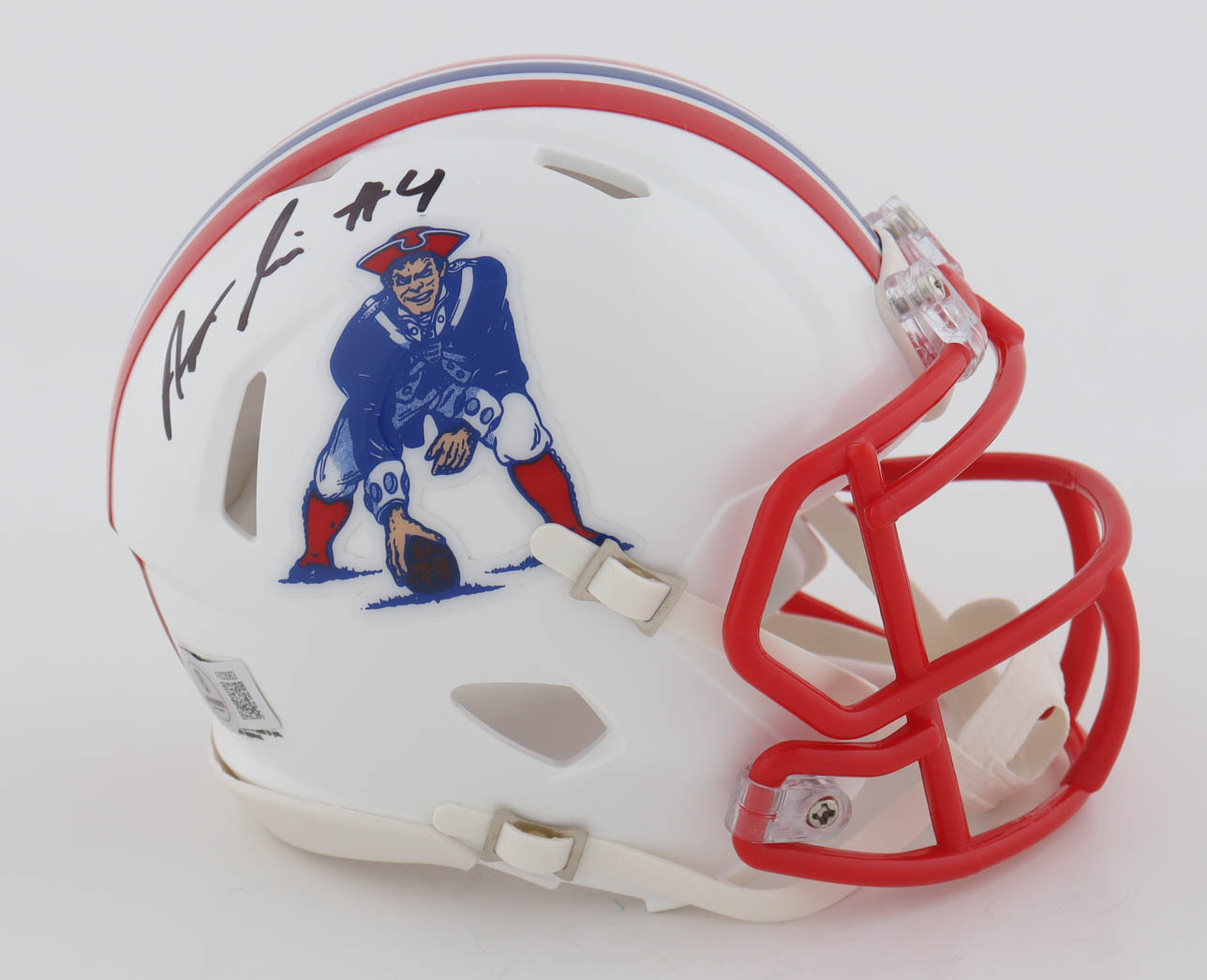 Antonio Gibson Signed Patriots Throwback Speed Mini Helmet (Beckett) at PristineAuction.com Antonio Gibson Signed Patriots Throwback Speed Mini Helmet (Beckett) at PristineAuction.com