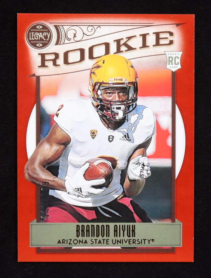 Brandon Aiyuk 2020 Panini Legacy Red #154 #85/299 RC at PristineAuction.com Brandon Aiyuk 2020 Panini Legacy Red #154 #85/299 RC at PristineAuction.com