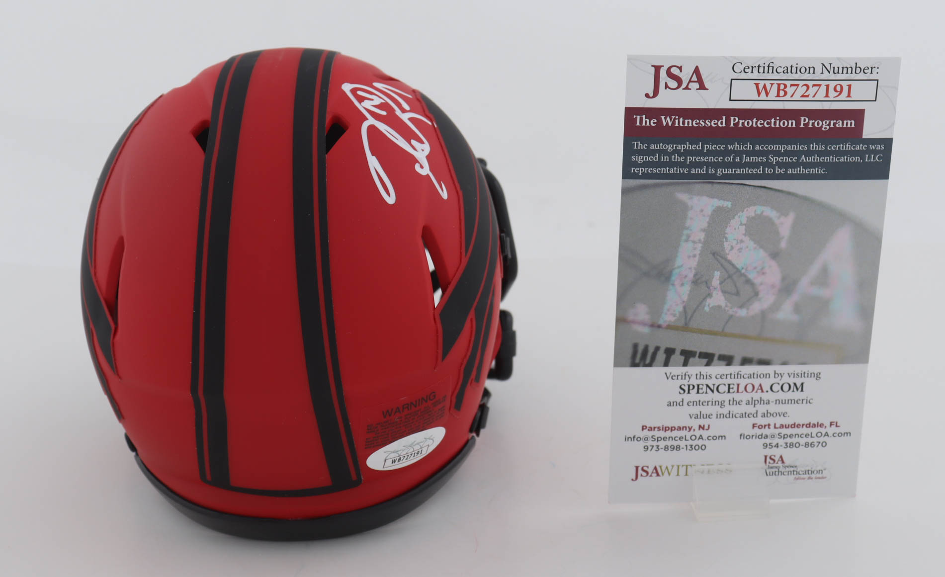 Frank Reich Signed Bills Rave Alternate Speed Mini Helmet (JSA) at PristineAuction.com Frank Reich Signed Bills Rave Alternate Speed Mini Helmet (JSA) at PristineAuction.com