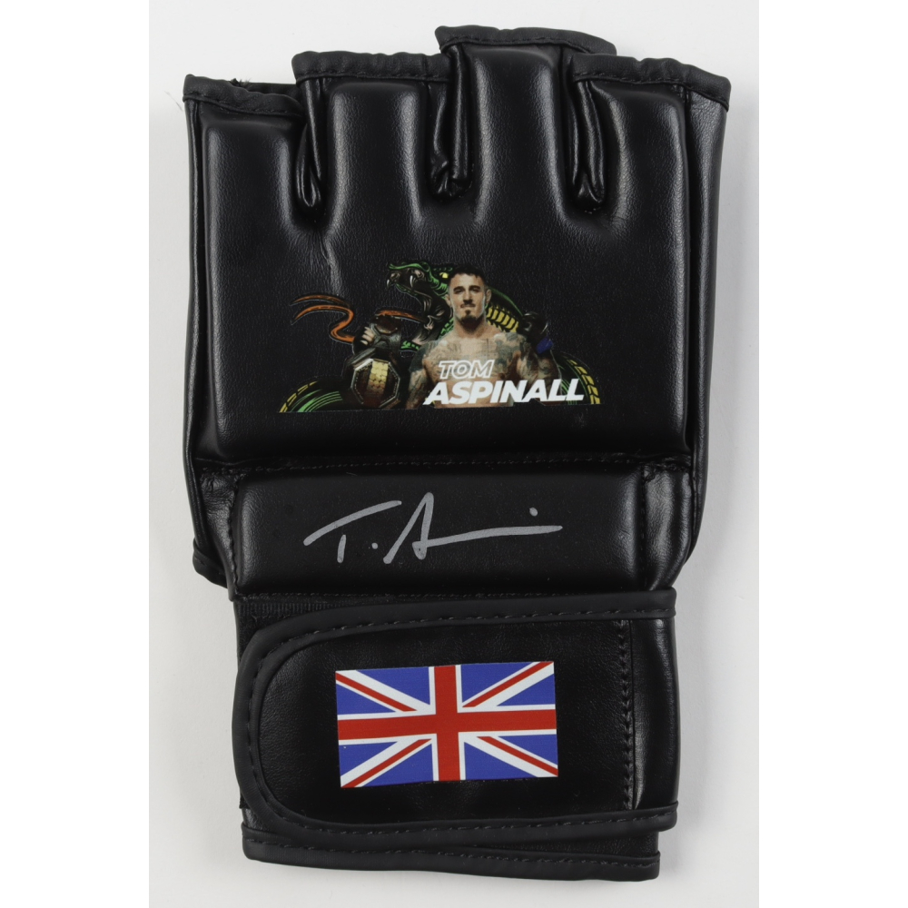 Tom Aspinall Signed Custom Great Britain MMA Glove (Beckett) at PristineAuction.com