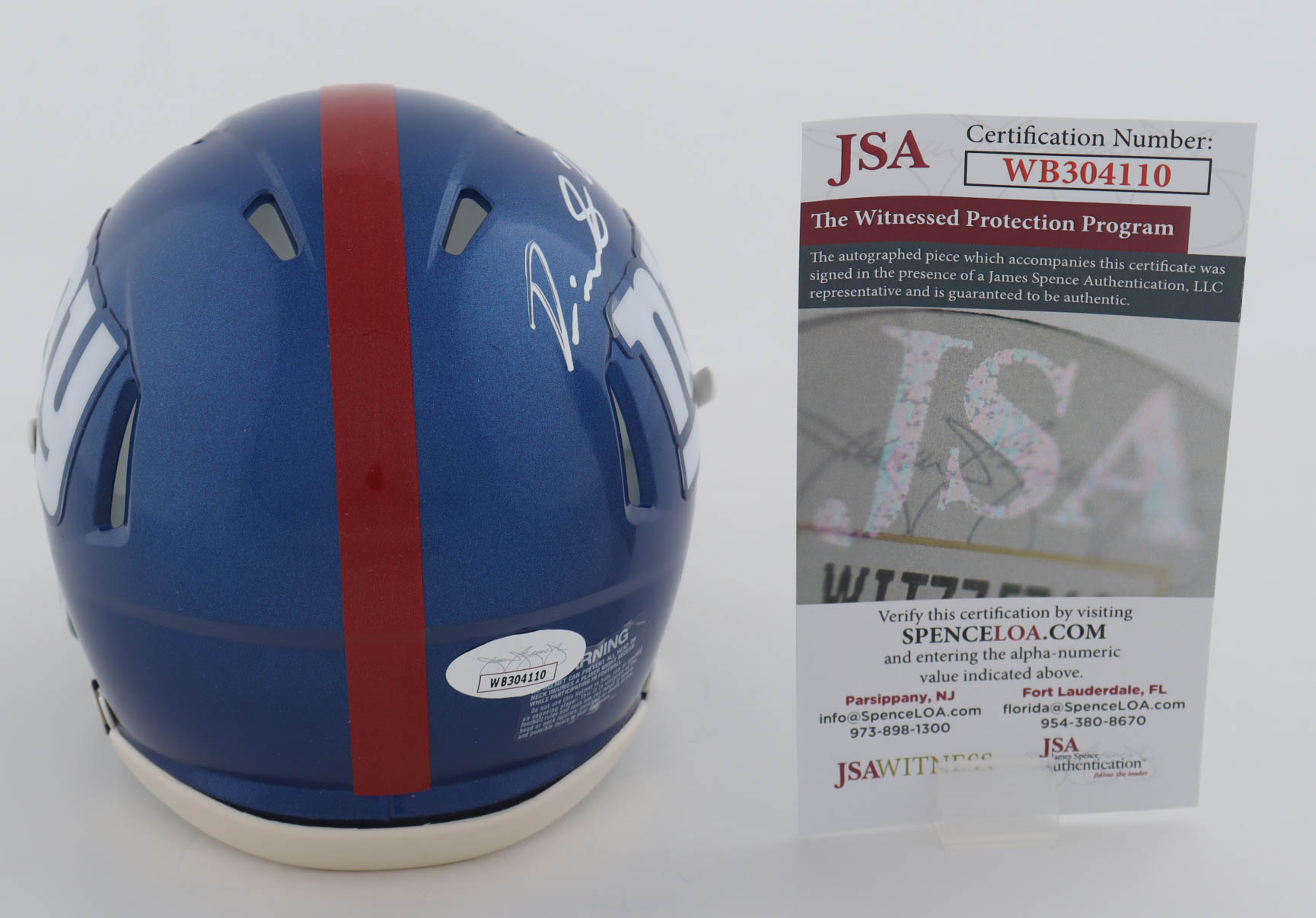 Devin Singletary Signed Giants Speed Mini Helmet (JSA) at PristineAuction.com Devin Singletary Signed Giants Speed Mini Helmet (JSA) at PristineAuction.com