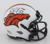 Bill Romanowski Signed Broncos Lunar Eclipse Alternate Speed Mini Helmet (JSA) at PristineAuction.com