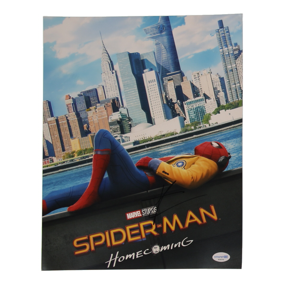 Tom Holland Signed "Spider-Man: Homecoming" 11x14 Photo (ACOA) at PristineAuction.com Tom Holland Signed "Spider-Man: Homecoming" 11x14 Photo (ACOA) at PristineAuction.com