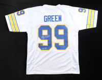 Hugh Green Signed Jersey Inscribed "3x AA" (Beckett) at PristineAuction.com