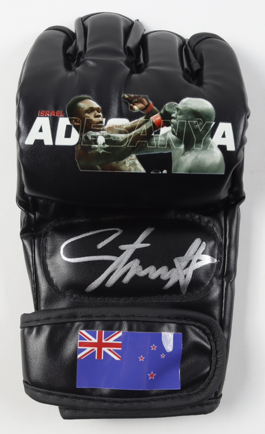 Israel Adesanya Signed Custom Australia MMA Fight Glove (Beckett) at PristineAuction.com Israel Adesanya Signed Custom Australia MMA Fight Glove (Beckett) at PristineAuction.com