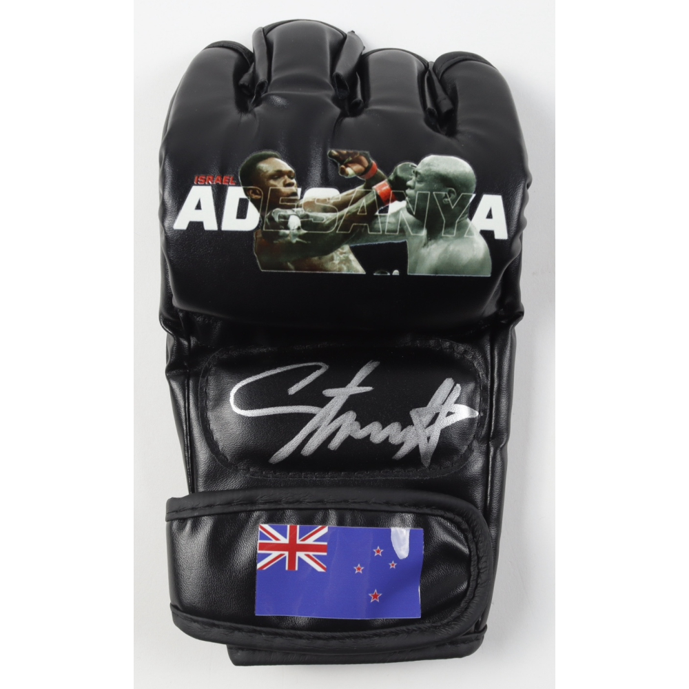 Israel Adesanya Signed Custom Australia MMA Fight Glove (Beckett) at PristineAuction.com