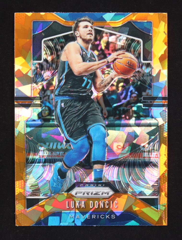Luka Doncic 2019-20 Panini Prizm Prizms Orange Ice #75