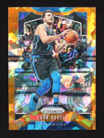 Luka Doncic 2019-20 Panini Prizm Prizms Orange Ice #75 at PristineAuction.com