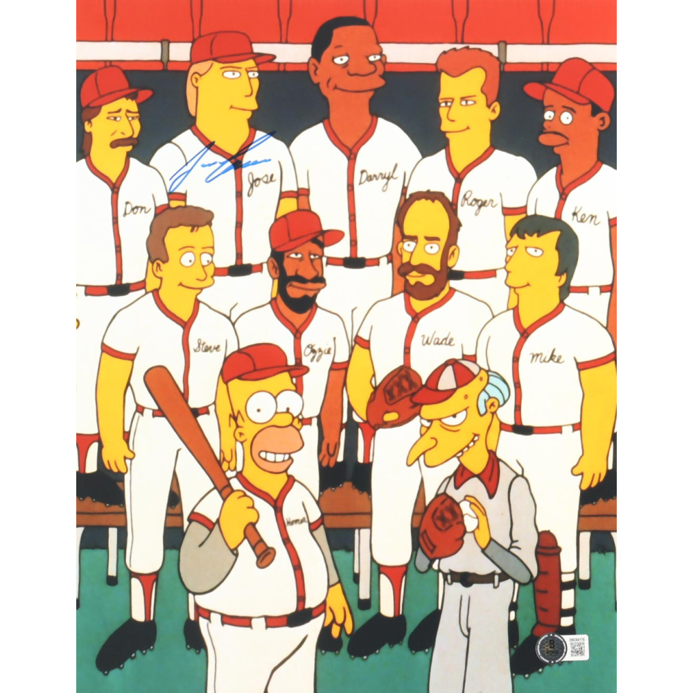 Jose Canseco Signed "The Simpsons" 11x14 Photo (Beckett) at PristineAuction.com