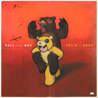 Fall Out Boy "Folie a Deux" Album Flat Band-Signed by (4) with Andy Hurley, Joe Trohman, Patrick Stump & Pete Wentz (ACOA) at PristineAuction.com