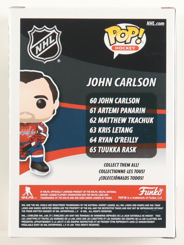 John Carlson Signed Capitals #60 Funko Pop! Vinyl Figure (Beckett) at PristineAuction.com John Carlson Signed Capitals #60 Funko Pop! Vinyl Figure (Beckett) at PristineAuction.com