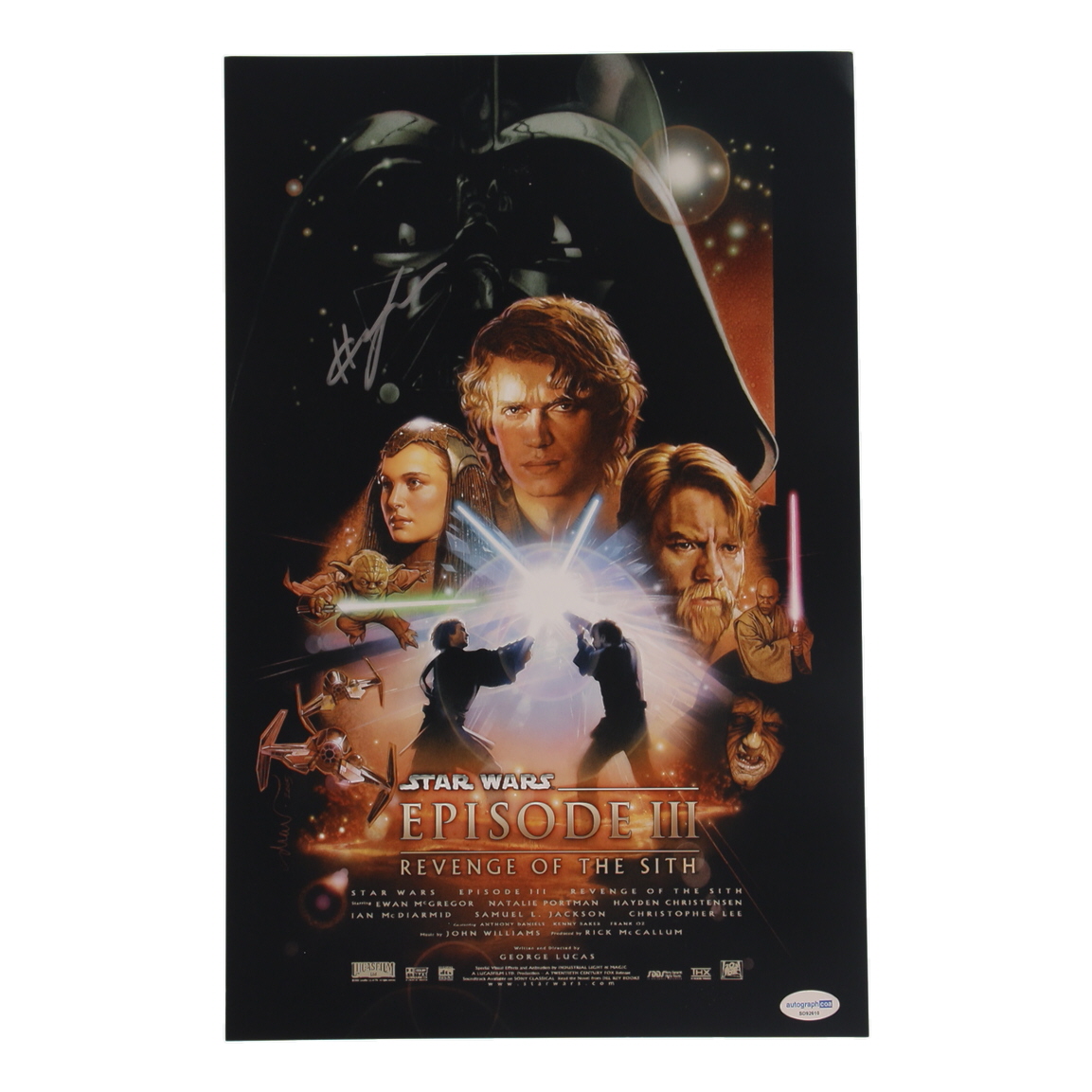 Hayden Christensen Signed "Star Wars Episode III: Revenge of the Sith" 11x17 Photo (ACOA) at PristineAuction.com Hayden Christensen Signed "Star Wars Episode III: Revenge of the Sith" 11x17 Photo (ACOA) at PristineAuction.com