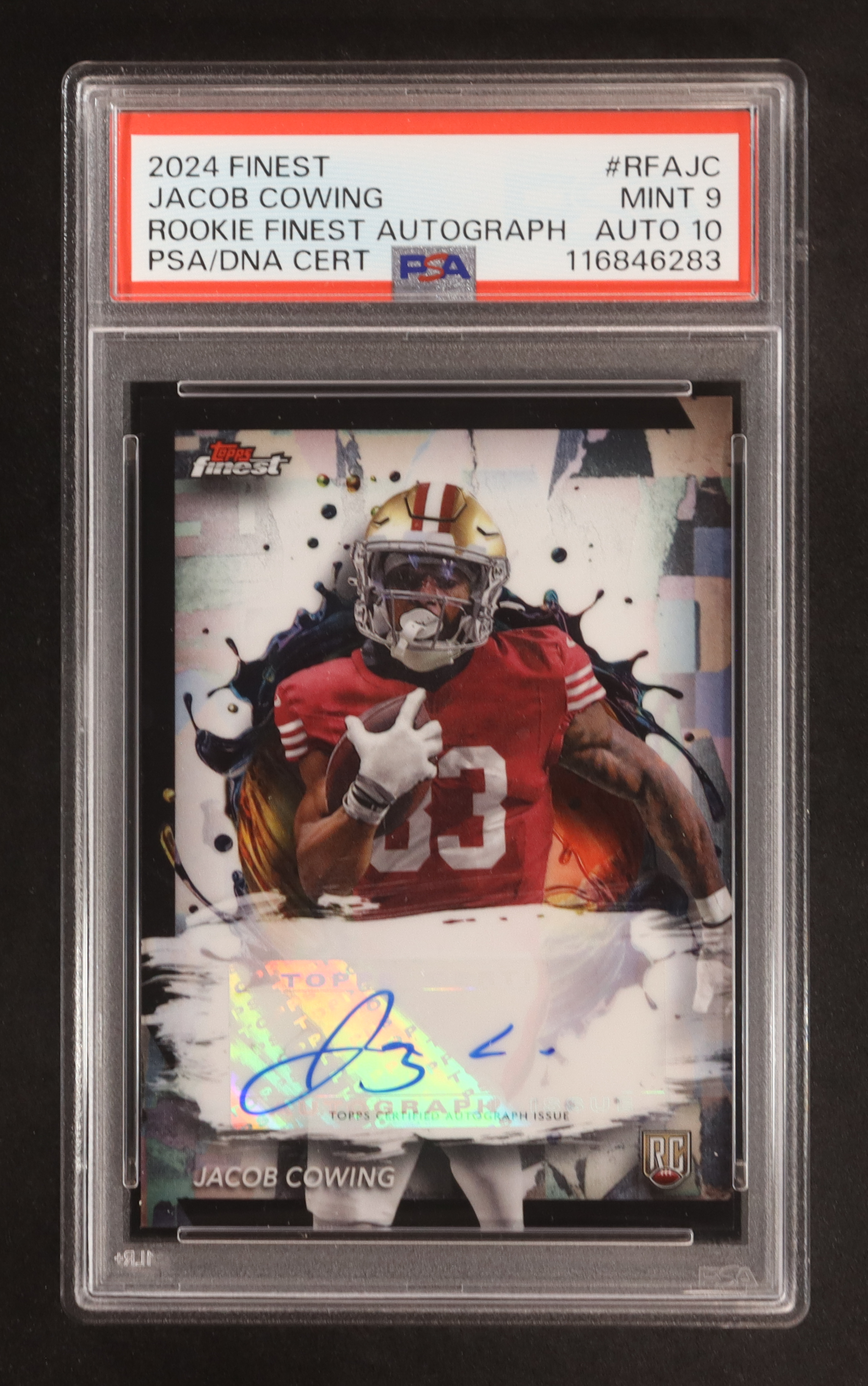 Jacob Cowing 2024 Finest Rookie Autographs #RFAJC RC (PSA 9 | Autograph Graded PSA 10) at PristineAuction.com Jacob Cowing 2024 Finest Rookie Autographs #RFAJC RC (PSA 9 | Autograph Graded PSA 10) at PristineAuction.com