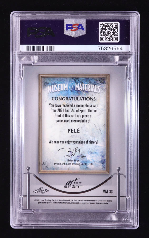 Pele 2021 Leaf Art of Sport Museum of Materials Spectrum Purple #MM33 #2/3 (PSA 9) at PristineAuction.com Pele 2021 Leaf Art of Sport Museum of Materials Spectrum Purple #MM33 #2/3 (PSA 9) at PristineAuction.com