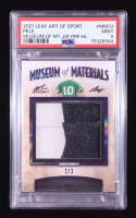 Pele 2021 Leaf Art of Sport Museum of Materials Spectrum Purple #MM33 #2/3 (PSA 9) at PristineAuction.com