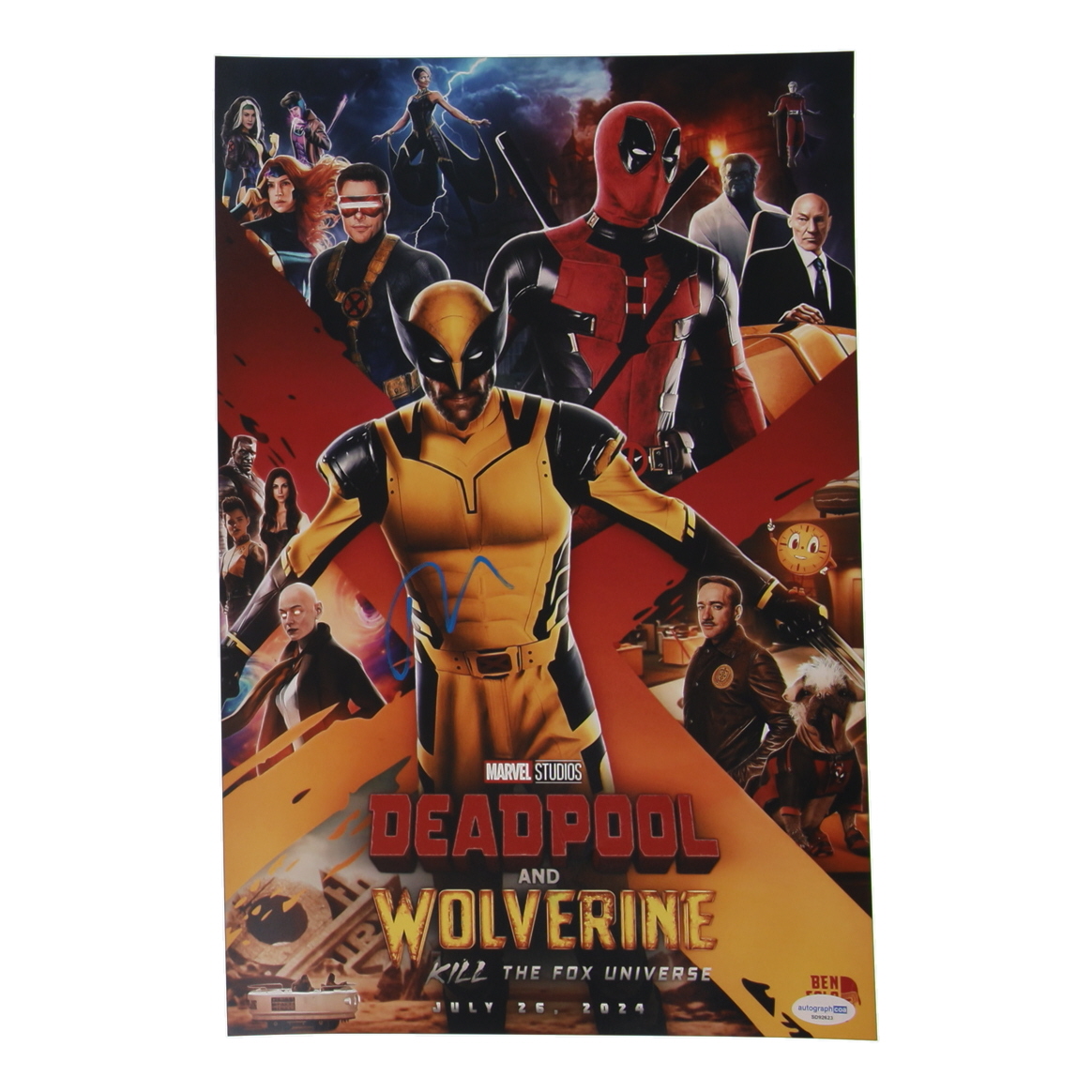 Ryan Reynolds Signed "Deadpool and Wolverine" 11x17 Photo (ACOA) at PristineAuction.com Ryan Reynolds Signed "Deadpool and Wolverine" 11x17 Photo (ACOA) at PristineAuction.com