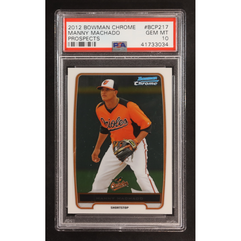 Manny Machado 2012 Bowman Chrome Prospects #BCP217 (PSA 10) at PristineAuction.com
