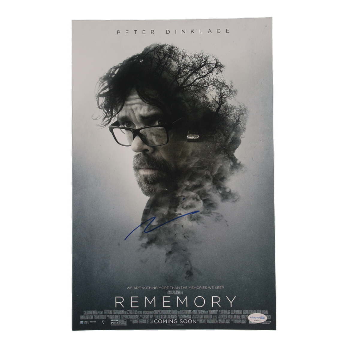 Peter Dinklage Signed "Rememory" 11x17 Photo (ACOA) at PristineAuction.com Peter Dinklage Signed "Rememory" 11x17 Photo (ACOA) at PristineAuction.com