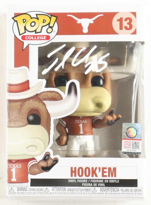 Jamaal Charles Signed Texas Longhorns #13 Hook'em Funko Pop! Vinyl Figure (JSA) at PristineAuction.com Jamaal Charles Signed Texas Longhorns #13 Hook'em Funko Pop! Vinyl Figure (JSA) at PristineAuction.com