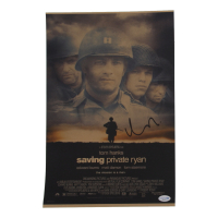 Matt Damon Signed "Saving Private Ryan" 11x17 Movie Poster Photo (ACOA) at PristineAuction.com
