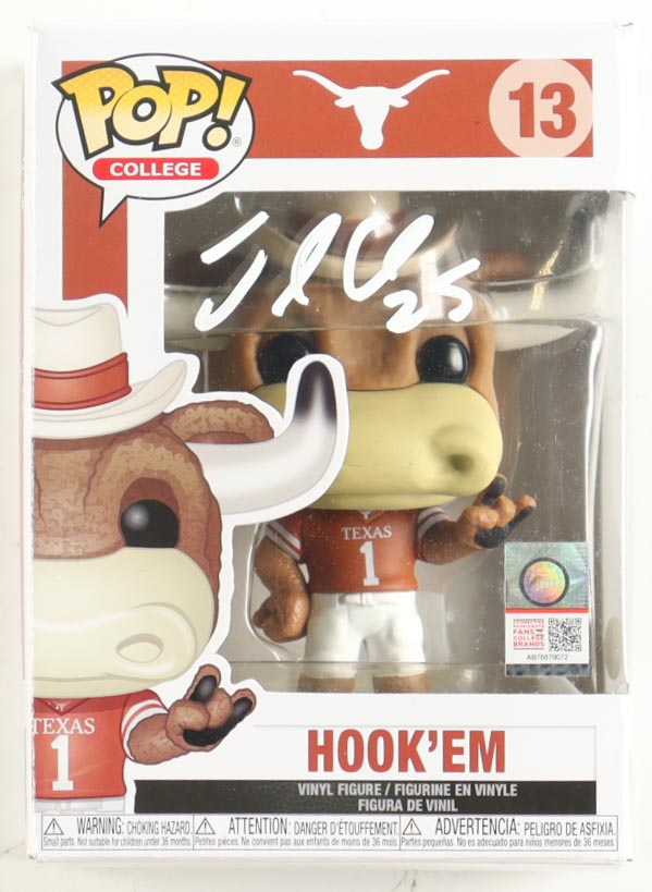 Jamaal Charles Signed Texas Longhorns #13 Hook'em Funko Pop! Vinyl Figure (JSA) at PristineAuction.com Jamaal Charles Signed Texas Longhorns #13 Hook'em Funko Pop! Vinyl Figure (JSA) at PristineAuction.com