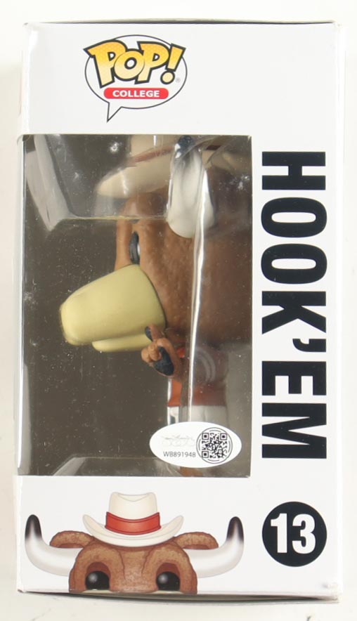 Jamaal Charles Signed Texas Longhorns #13 Hook'em Funko Pop! Vinyl Figure (JSA) at PristineAuction.com Jamaal Charles Signed Texas Longhorns #13 Hook'em Funko Pop! Vinyl Figure (JSA) at PristineAuction.com