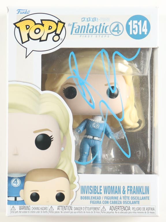 Jessica Alba Signed "The Fantastic Four: First Steps" #1514 Invisible Woman & Franklin Funko Pop! Vinyl Figure (ACOA) at PristineAuction.com Jessica Alba Signed "The Fantastic Four: First Steps" #1514 Invisible Woman & Franklin Funko Pop! Vinyl Figure (ACOA) at PristineAuction.com