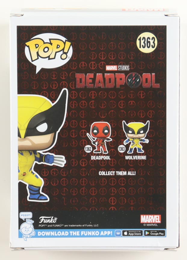 Hugh Jackman Signed "Deadpool & Wolverine" #1363 Wolverine Bobble-Head Funko Pop! Vinyl Figure (ACOA) at PristineAuction.com Hugh Jackman Signed "Deadpool & Wolverine" #1363 Wolverine Bobble-Head Funko Pop! Vinyl Figure (ACOA) at PristineAuction.com