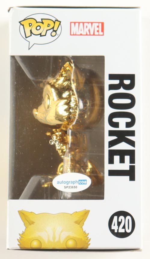 Bradley Cooper Signed "Marvel Studios: The First Ten Years" #420 Rocket Bobble-Head Funko Pop! Vinyl Figure (ACOA) at PristineAuction.com Bradley Cooper Signed "Marvel Studios: The First Ten Years" #420 Rocket Bobble-Head Funko Pop! Vinyl Figure (ACOA) at PristineAuction.com