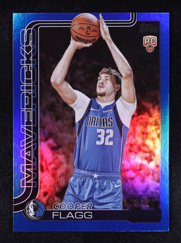 Cooper Flagg 2025-26 Topps Blue Rainbow #201 #121/150 RC at PristineAuction.com Cooper Flagg 2025-26 Topps Blue Rainbow #201 #121/150 RC at PristineAuction.com