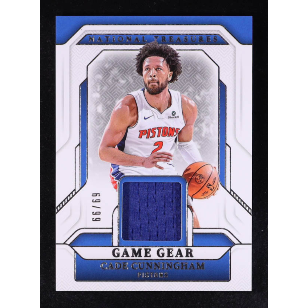 Cade Cunningham 2024-25 Panini National Treasures Game Gear #GG-CUN #69/99 at PristineAuction.com