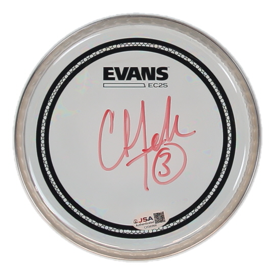 Chris Fehn Signed 6.5" Drum Head (JSA) at PristineAuction.com Chris Fehn Signed 6.5" Drum Head (JSA) at PristineAuction.com