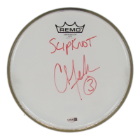 Chris Fehn Signed 10.5" Drum Head Inscribed "Slipknot" (JSA) at PristineAuction.com
