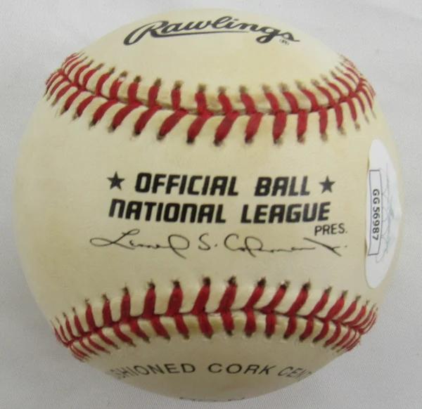 Eddie Mathews Signed ONL Baseball Inscribed "512 HRs" (JSA) at PristineAuction.com Eddie Mathews Signed ONL Baseball Inscribed "512 HRs" (JSA) at PristineAuction.com