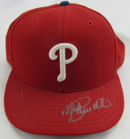 Mike Schmidt Signed Phillies Hat (Fleer) at PristineAuction.com