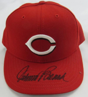 Johnny Bench Signed Reds Hat (Fleer) at PristineAuction.com