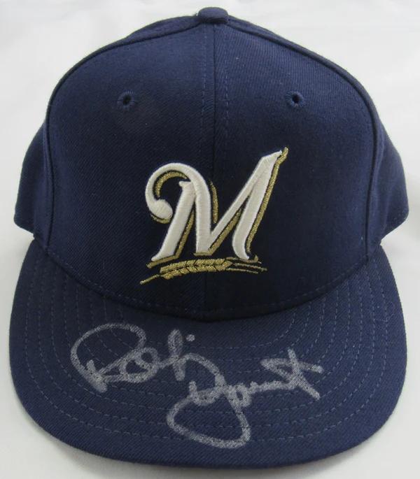 Robin Yount Signed Brewers Hat (Fleer) at PristineAuction.com Robin Yount Signed Brewers Hat (Fleer) at PristineAuction.com