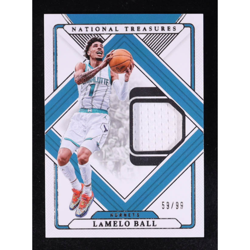 LaMelo Ball 2024-25 Panini National Treasures Treasure Threads #TT-BAL #59/99 at PristineAuction.com